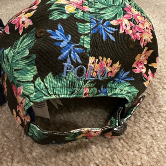 Polo Ralph Lauren ISLAND FLORAL TROPICAL CAP Cotton Hat MULTICOLOR ONE SIZE - Picture 4 of 5